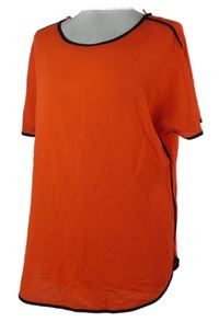 Dámská červená halenka s černým lemem Papaya 