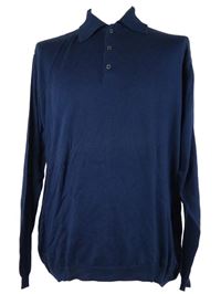 Pánský tmavomodrý svetr s límečkem Watson´s 