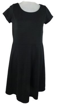 Dámksé černé vzorované šaty Gina 