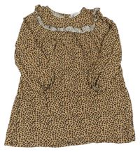 Béžové šaty s leopardím vzorem H&M