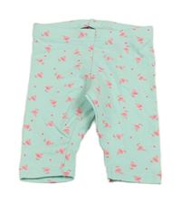 Světlemodré legíny s plameňáky Primark