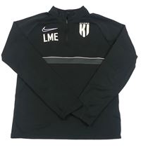 Černá sportovní funkční mikina s potiskem Nike