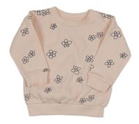 Světlerůžová květinová mikina Primark