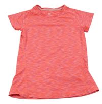 Neonově růžové melírované sportovní tričko H&M