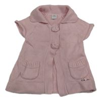 Světlerůžová pletená propínací vesta S. Oliver