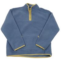 Modro-hnědá fleecová mikina Dunnes Stores