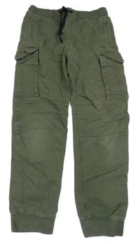 Khaki jogger kalhoty H&M