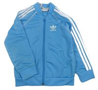 Světlemodrá propínací funkční mikina Adidas