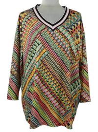 Dámské barevné vzorované triko 