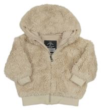 Béžová kožešinová podšitá bunda s kapucí zn. George