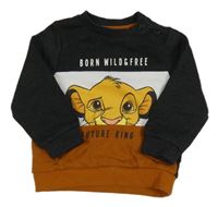 Tmavošedo-bílá mikina - Lví král Disney