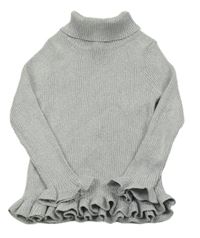 Šedý třpytivý svetrový rolák Primark