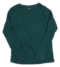 Smaragdové triko H&M 