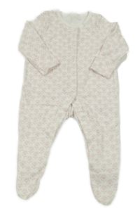 Bílo-světlerůžový květovaný overal George