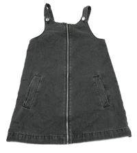 Tmavošedé riflové laclové propínací šaty George