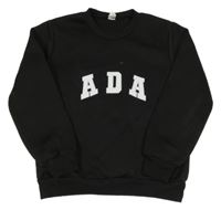 Černá mikina s nápisem 