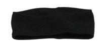 Černá fleecová čelenka