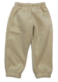 Béžové sametové žebrované tepláky s nápisem Zara