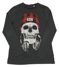 Tmavošedé trio s lebkou C&A