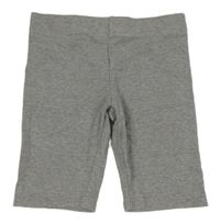 Šedé žebrované elastické kraťasy Primark