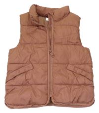 Starorůžová šusťáková zateplená vesta H&M