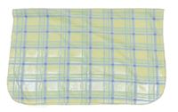 Žluto-modro-růžová kostkoavná fleecová deka Early Days