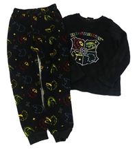 Černé chlupaté pyžamo - Harry Potter Primark