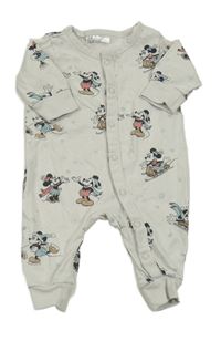 Smetanový overal s Mickeym H&M