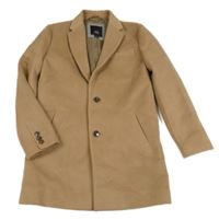 Béžový flaušový jarní kabát River Island 