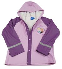 Světlerůžovo-fialová nepromokavá bunda s Frozen a kapucí Disney