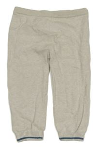 Smetanové pletené kalhoty Nutmeg