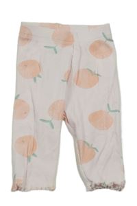 Světlerůžové žebrované legíny s jablíčky Ergee 