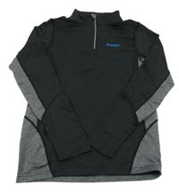 Černo-šedá thermo mikina Rossi