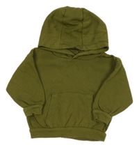 Olivová oversize mikina s kapucí Primark