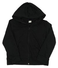 Černá propínací mikina s kapucí LC Waikiki