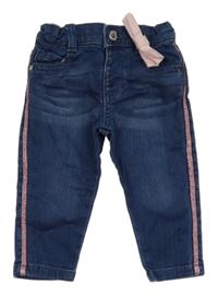 Tmavomodré rifle s proužky Original Marines