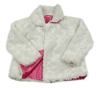 Bílý kožešinový podšitý kabát Infinity