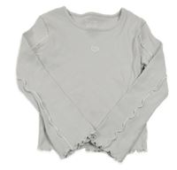 Světlefialové žebrované triko se srdíčkem Primark