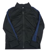 Černo-tmavomodrá propínací sportovní mikina M&S