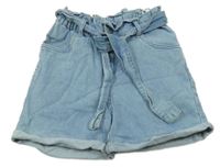 Světlemodré riflové kraťasy s páskem Zeeman