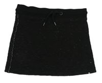 Černá prošívaná tepláková sukně WE 