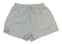 Šedé melírované teplákové kraťasy H&M