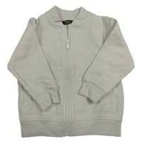 Světlebéžová žebrovaná propínací mikina zn. Next