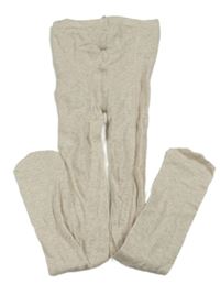 Světlebéžové melírované punčocháče H&M