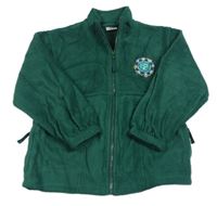 Tmavozelená fleecová propínací mikina s dětmi zn. Banner