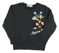 Černošedá mikina s Mickey s kamarády LC WaIKIKI