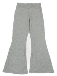 Světlešedé melírované flare teplákové slabé kalhoty PRIMARK