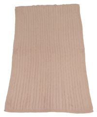 Starorůžová žebrovaná vzorovaná úpletová deka First steps