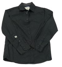 Černá košile s tečkami C&A