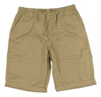 Béžové chino plátěné kraťasy St. Bernard